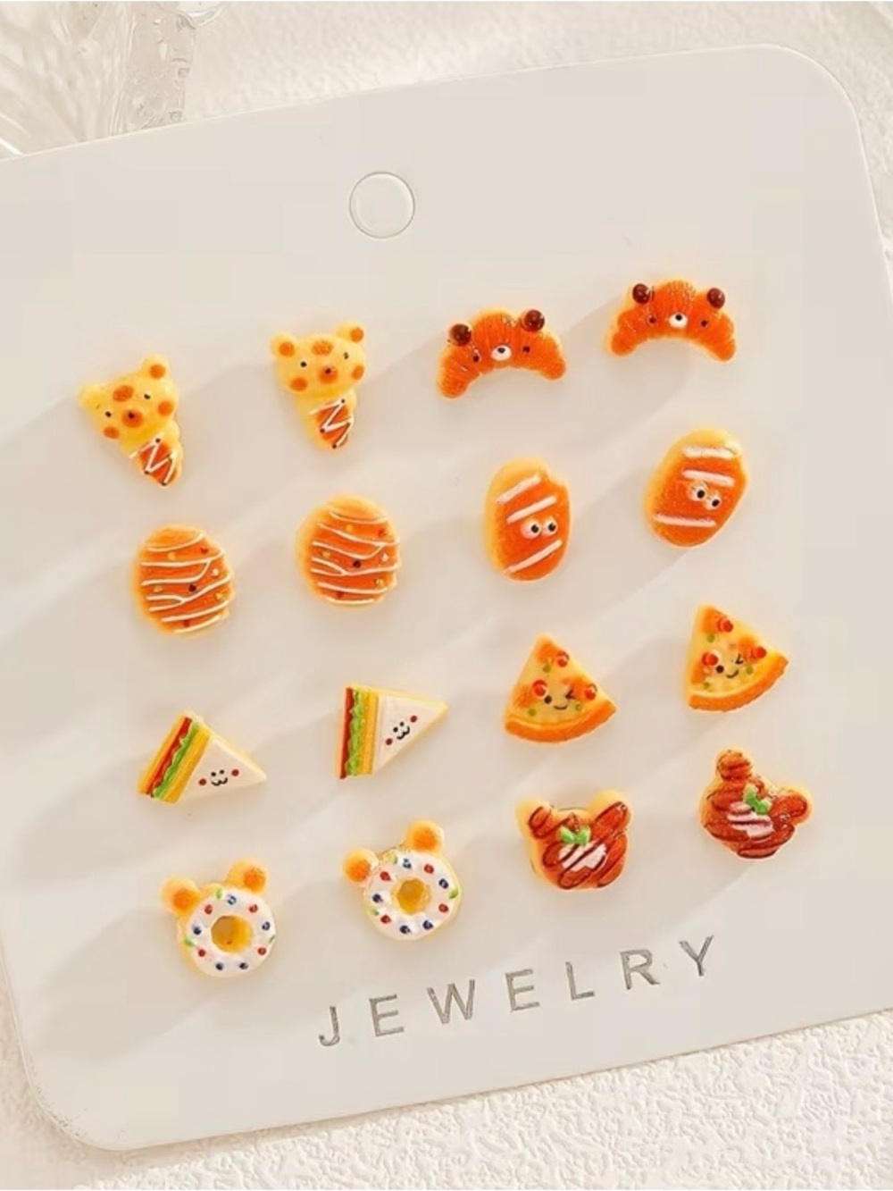 Fast Food Themed Stud Earring Set